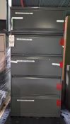 LARGE 5-DRAWER STANDING FILE CABINET