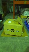 PALLET OF ULINE CALENDAR BOARDS & HP LASERJET PRINTER