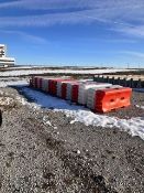(17) VINYL PLASTIC ROAD BARRIERS