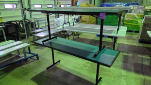 SET OF (2) CAFETERIA/OFFICE TABLES