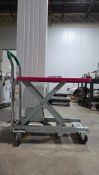 DANDY SOUTHWORTH HANAOKA SHARYO HYDRAULIC SCISSOR LIFT TABLE