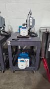 (2) EASY-LOAD MASTERFLEX I/P MODEL 77601-10 PERISTALTIC PUMP WITH CART