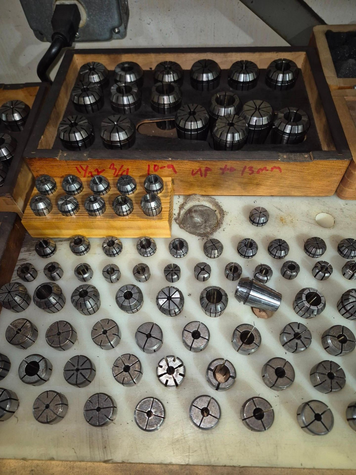 ASSORTED COLLETS AND COLLET RACKS Item Location - Graham, NC NO OUT OF ...