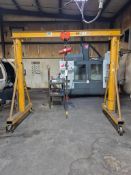 CONTRX 2 TON ROLLING BRIDGE CRANE WITH COFFING MODEL EMC-500-B 500 LB CAPACITY ELECTRIC CHAIN HOIST