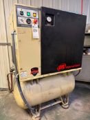 2009 INGERSOL RAND UP6 ROTARY SCREW AIR COMPRESSOR AND 80 GAL TANK