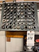 2X RACKS OF ASSORTED 5C/16C COLLETS