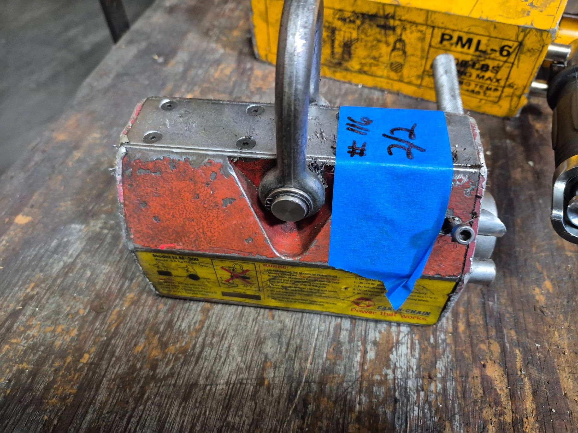 PML-6 1,200 LB CAP PERMANENT MAGNETIC LIFTER & TECHNIKS EZ-LIFT ELM-300 ...