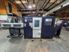 2019 HWACHEON CUTEX-180BL YSMC HTC CNC LATHE WITH SUB-SPINDLE AND LNS ALPHA SL65-S BAR FEEDER