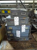 METAL STORAGE CABINETS FILLED WITH ASSORTED HARDWARE *CONTENTS INCLUDED