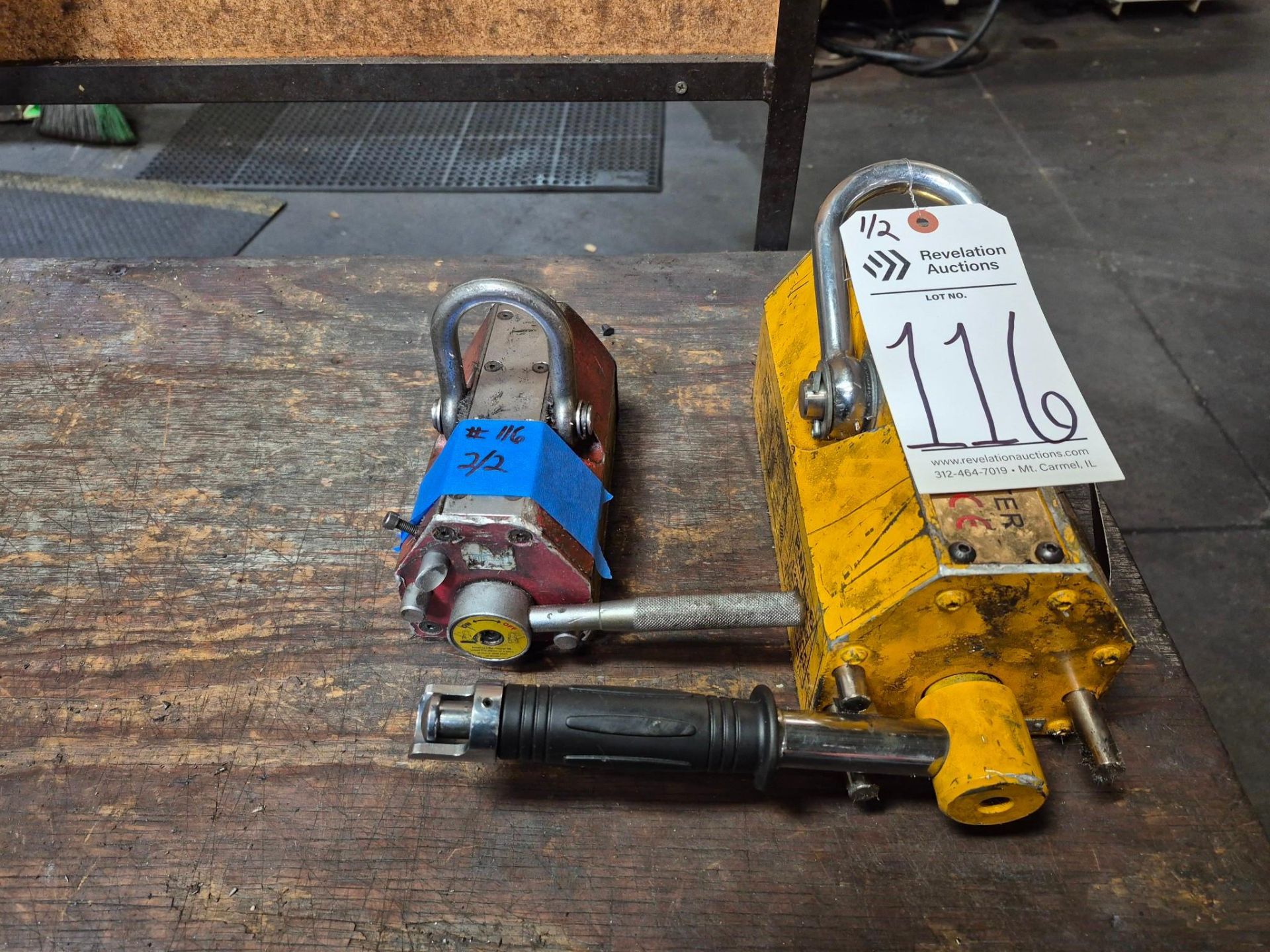 PML-6 1,200 LB CAP PERMANENT MAGNETIC LIFTER & TECHNIKS EZ-LIFT ELM-300 ...