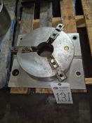 BISON 10-INCH (250 MM) 3-JAW SELF-CENTERING SCROLL CHUCK WITH BACK PLATE