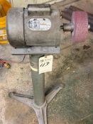 2004 SHENG TAY G2527 SINGLE WHEEL DEBURRING MACHINE ON STAND