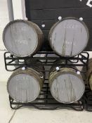 (4) Whiskey / Beer Barrels on Stand