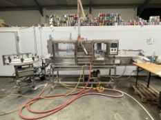 Micro Can CL5 V2 5-Head Canning Line with Rotary Collection Table & Linx 10 Ink Jet Printer
