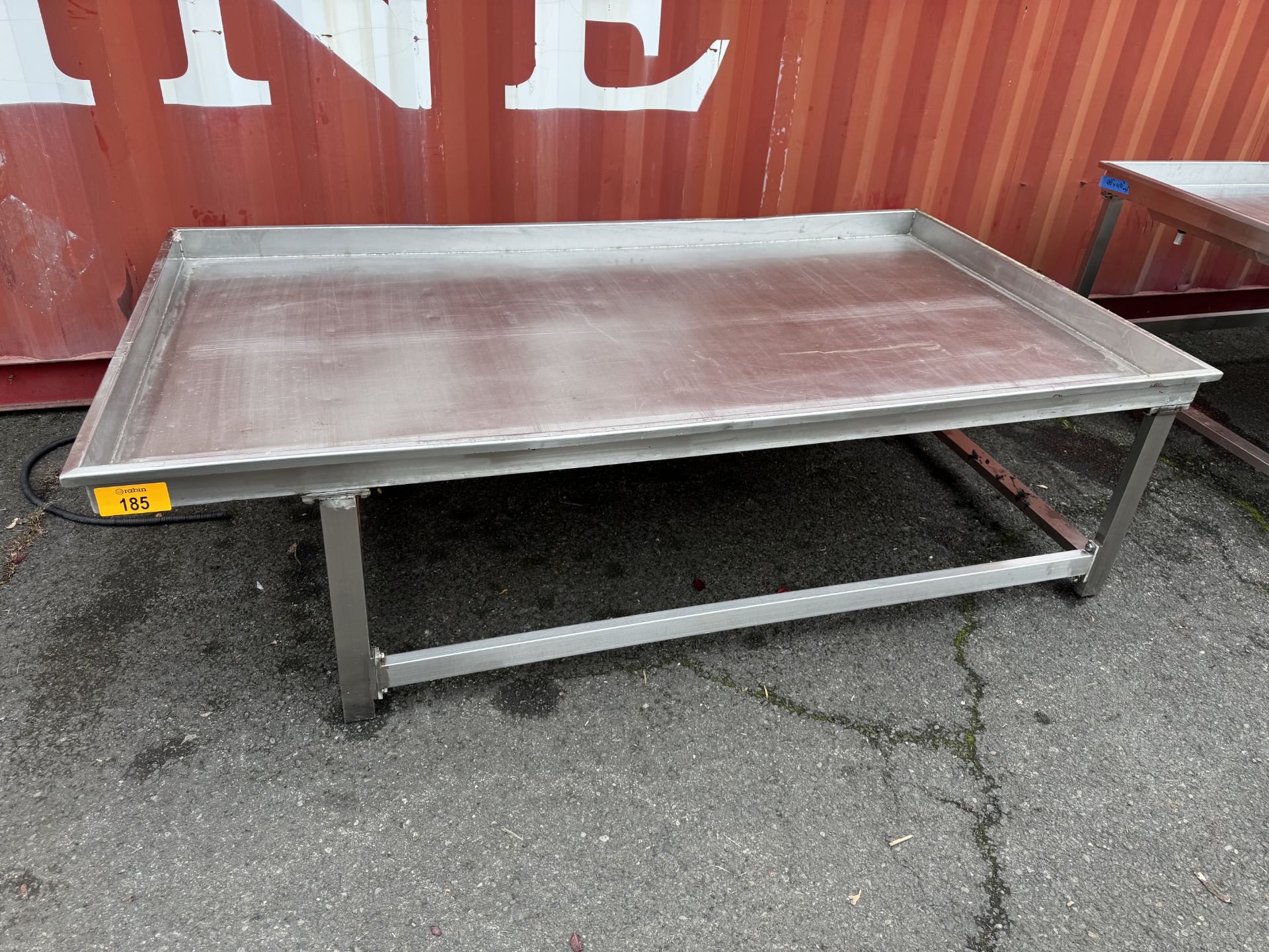 Cooling Table, stainless, jacketed, serpentine underside coil, 88