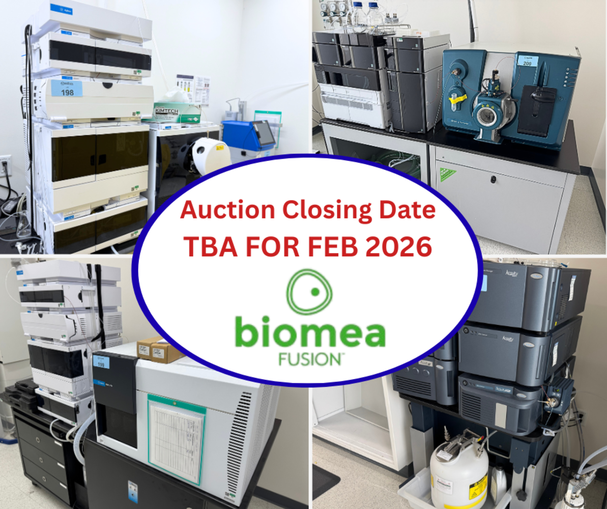 Biomedical Research Equipment Auction || *Auction Closing Date Pending for February 2026*