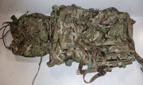 10x British Army MTP long convoluted rucksacks