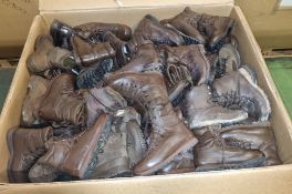 100x pairs of Grade 2 Various combat boots - may include - Magnum, YDS, Haix - mixed sizes