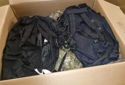 Mixed bags - rucksacks, holdalls - may require repair or be as spares - 110 kg