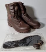 YDS Kestrel mens patrol safety boots - Brown - Size 15M