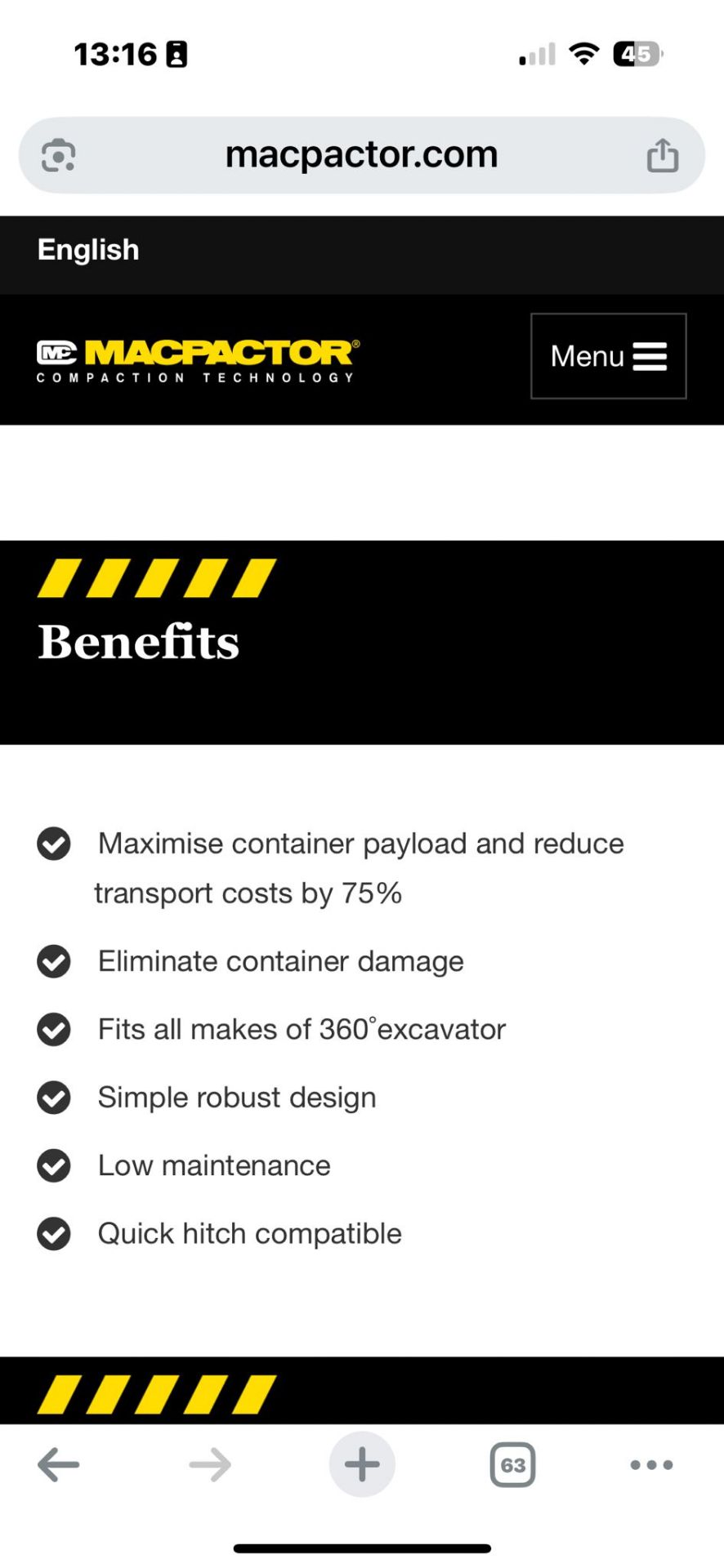 Macpactor Compax wheel system - year 2019 - fits on 80mm pins or oil quick hitch - Image 6 of 6