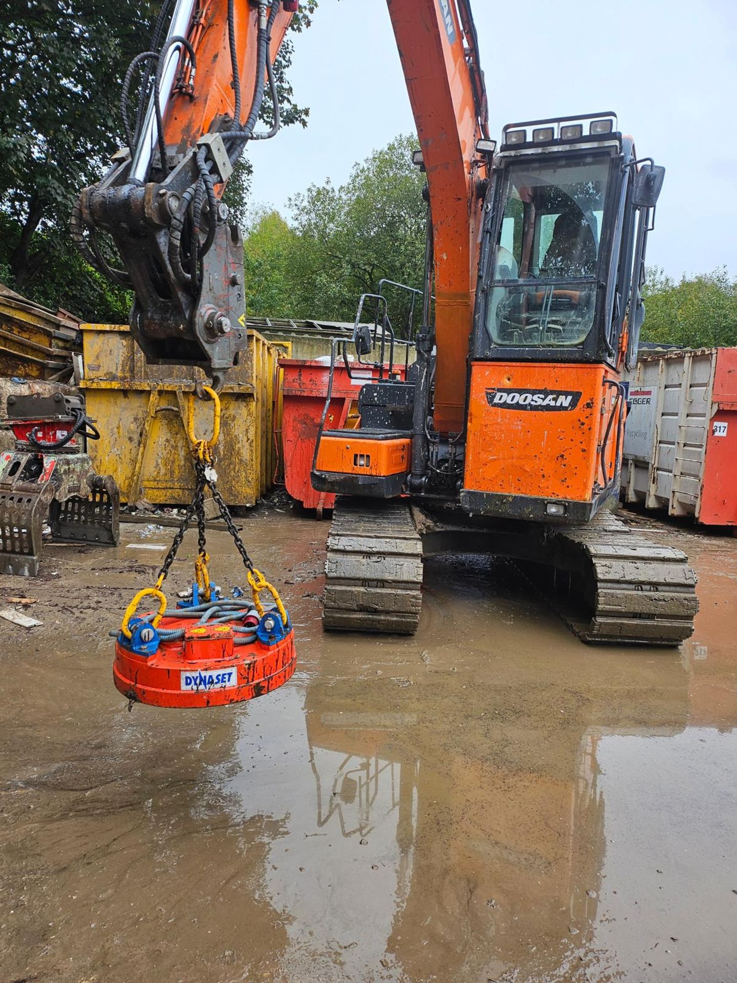 Doosan DX140LC-5 crawler excavator with raised cab - year 2017 - 8900 hours - smf 40-OQ-120 quick hy - Image 19 of 20