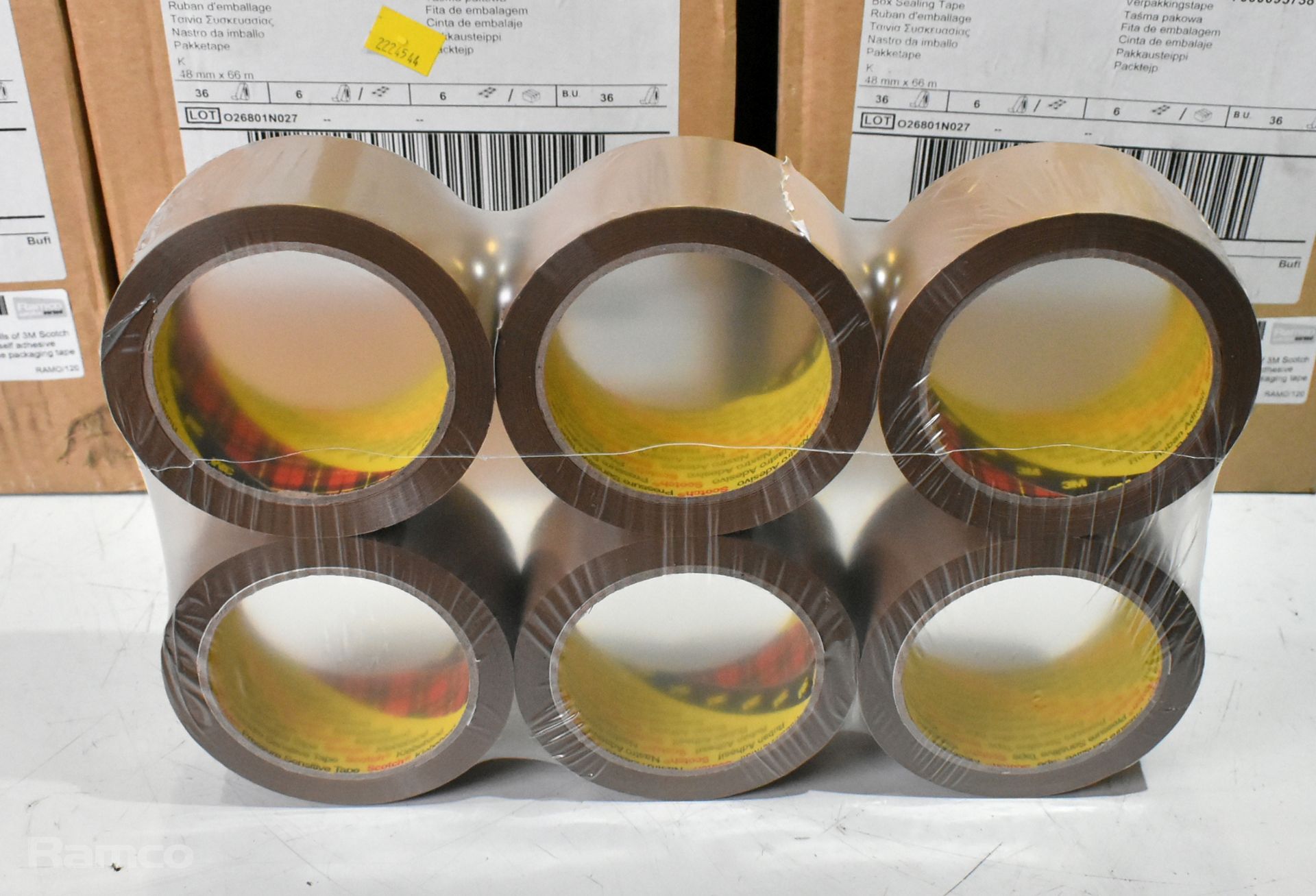 3x Boxes of 36 rolls of 3M Scotch 371 buff self adhesive polypropylene ...