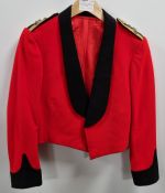 British Forces - Red short dress jacket - Black collar/cuff