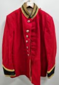 British Forces red life guards tunic - In need or repair - see pictures for size