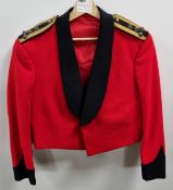 British Forces - Red short dress jacket - Black collar/cuff