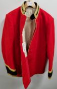 British Forces red life guards tunic - In need or repair - see pictures for size