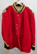British Forces red life guards tunic - In need or repair - see pictures for size