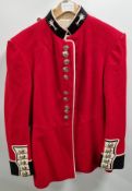British Forces Tunic - Red - see pictures for size - with defects, in need of repair