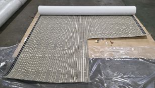 4x rolls of Hammer Tæpper A/S carpet cut out in the corner - full details in the description