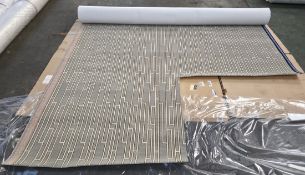 4x rolls of Hammer Tæpper A/S carpet cut out in the corner - full details in the description