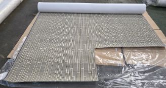 4x rolls of Hammer Tæpper A/S carpet cut out in the corner - full details in the description