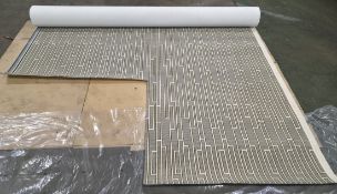 4x rolls of Hammer Tæpper A/S carpet cut out in the corner - full details in the description