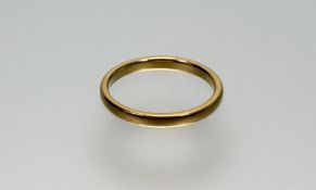 A 22ct gold wedding ring P/Q 3.7g