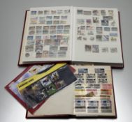 A collection two albums containg a collection of British Queen Elizabeth stamps to include unused