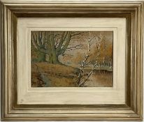 Sydney Carter, 19th century watercolour, river scene, signed, 19cm x 28cm, glazed frame