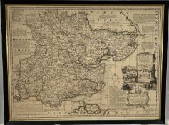 Two antique maps of Essex