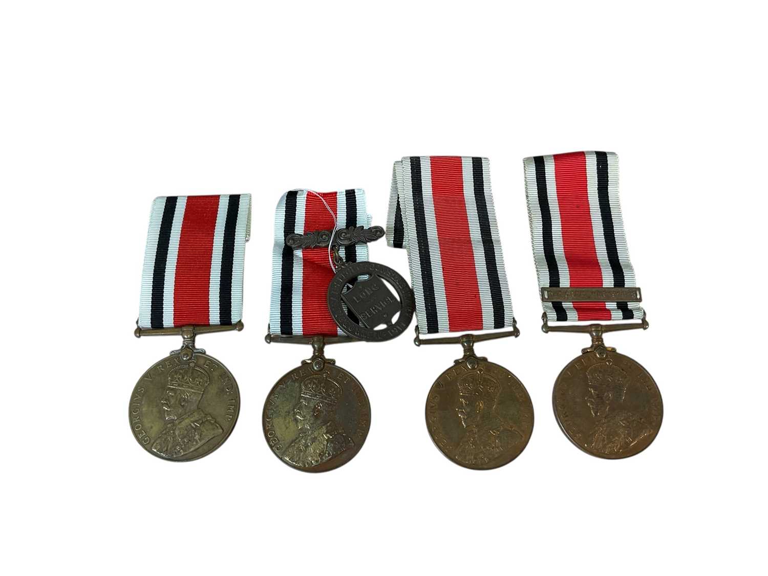 Collection of four George V Special Constabulary Long Service medals ...