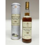 The Macallan Single Malt Whisky, 10 years old, 40%., 70cl., in presentation tin