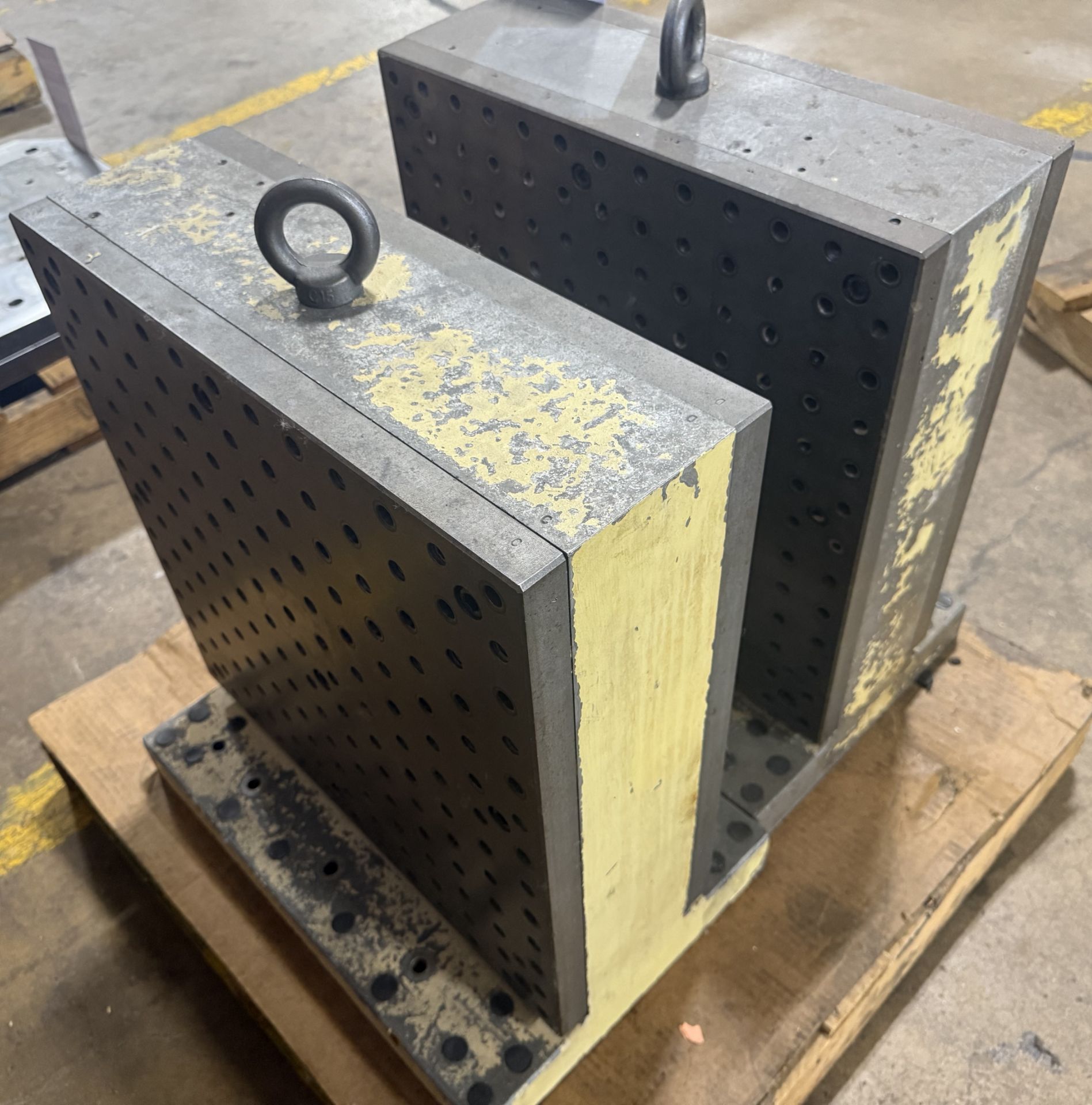 (2) 20-1/2" x 7" x 21" Drilled & Tapped Tombstones - Image 4 of 4