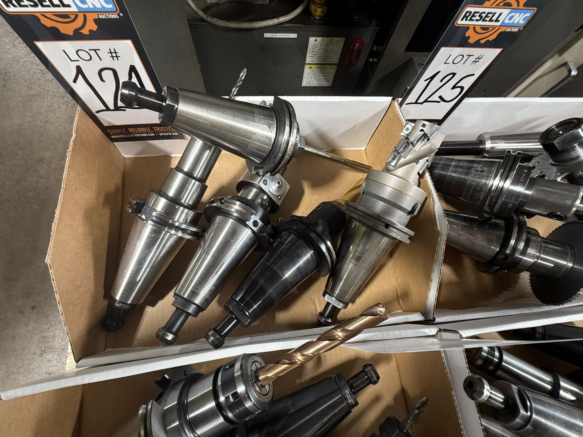 (5) CAT 50 Tool Holders