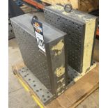 (2) 20-1/2" x 7" x 21" Drilled & Tapped Tombstones