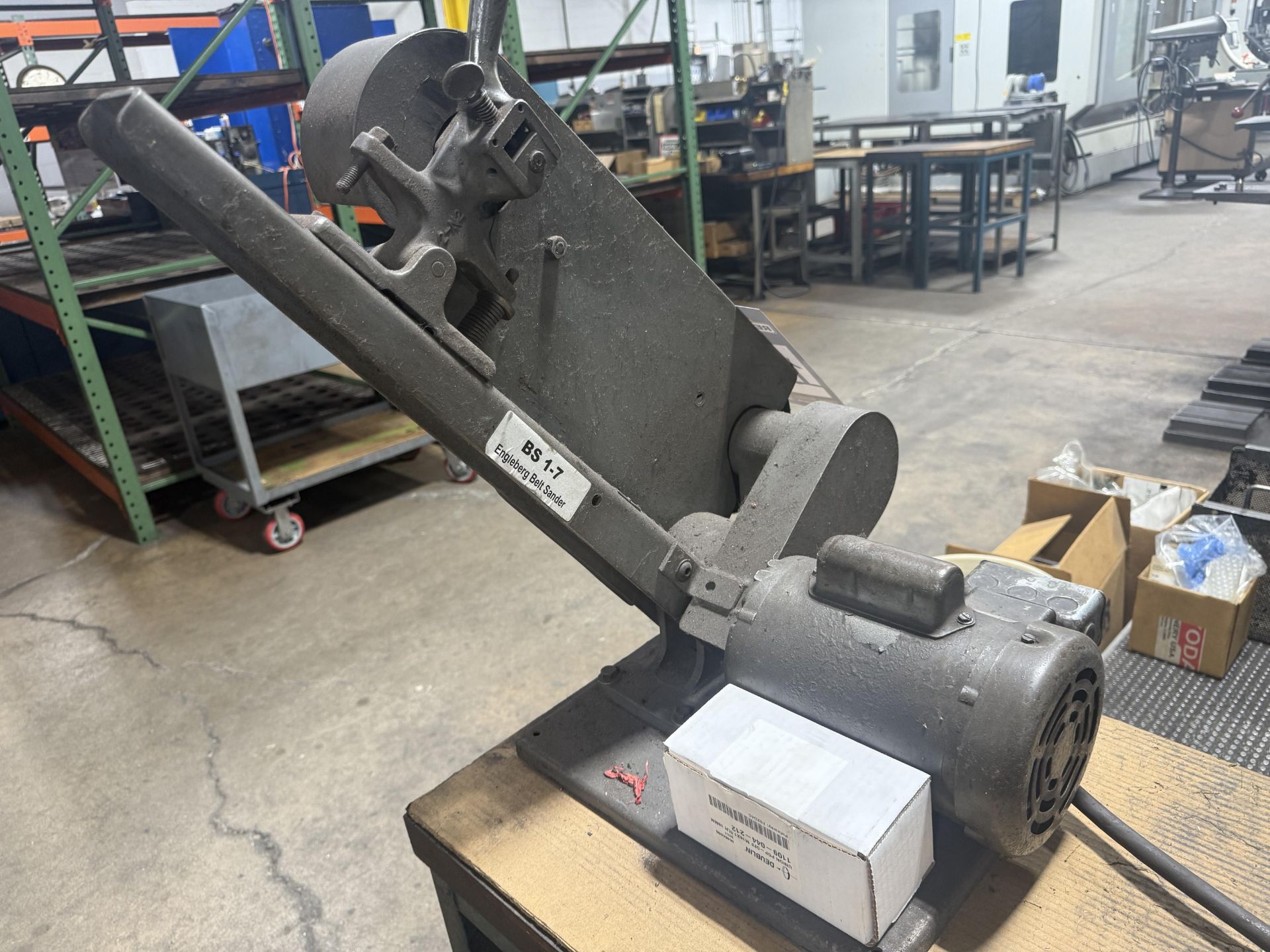 2" Engleberg Model CNZ Belt Sander on Shop Stand - Image 3 of 6