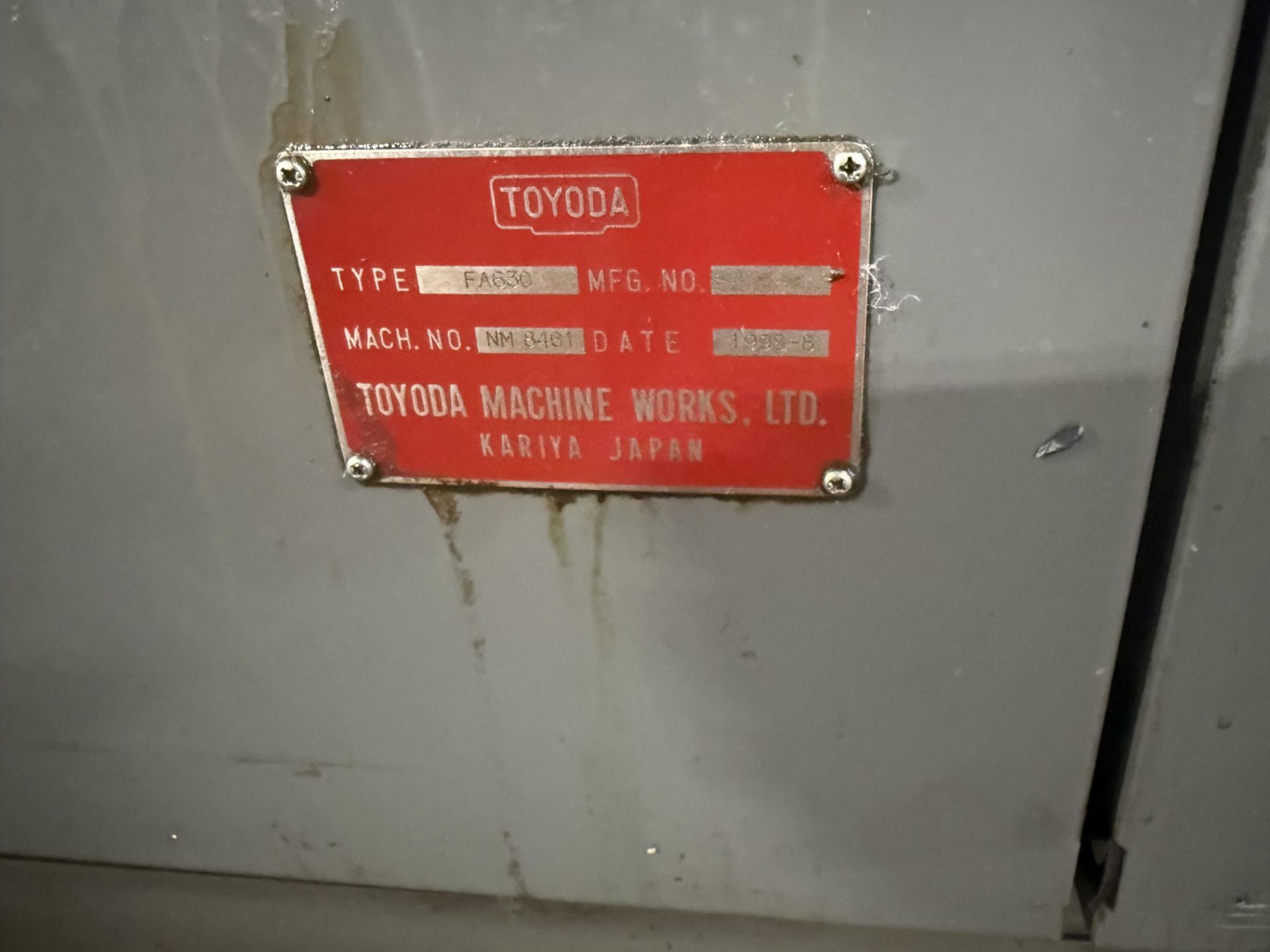 1998 Toyoda Model FA630 Dual-Pallet Horizontal Machining Center - Image 22 of 23