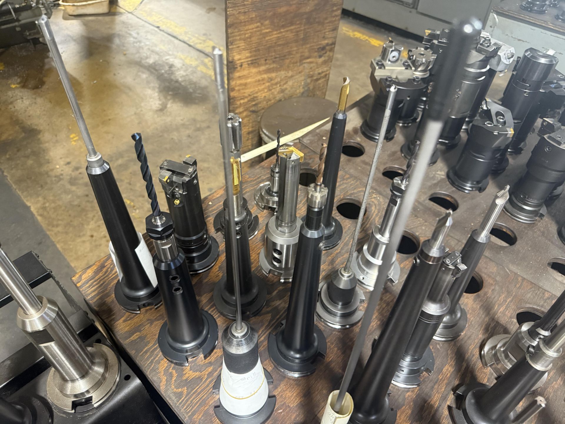 (24) CAT 50 Tool Holders with 4-Wheel Shop Cart - Image 5 of 7