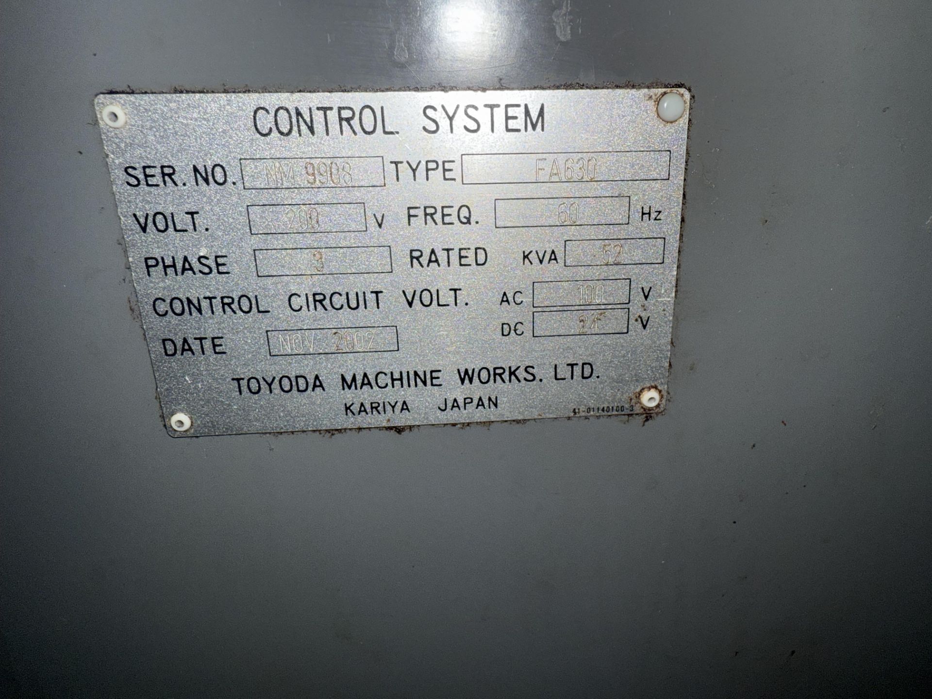 2002 Toyoda Model FA630 Dual-Pallet Horizontal Machining Center - Image 24 of 24